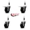Service Caster 3.5'' Phenolic Swivel 7/8'' Expand Stem Caster Set 2 Total Lock Brakes, 4PK SCC-EXTTL20S3514-PHS-2-S-2-78 - alternate 5